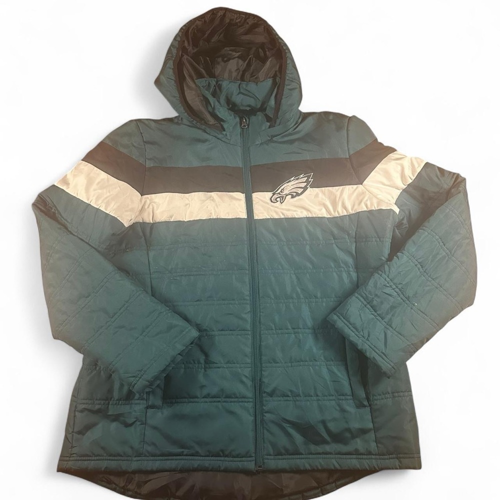 G-III Women’s NFL Philadelphia Eagles Wild Card Parka Puffer Jacket Size‎ XL